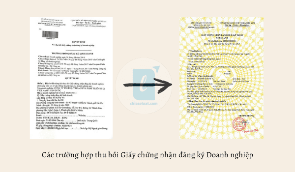 Khi nào thu hồi GCNĐK DN